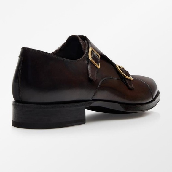 ºTOM FORDº Burnished Leather — ELKAN MONK STRAP ★Price Drop★